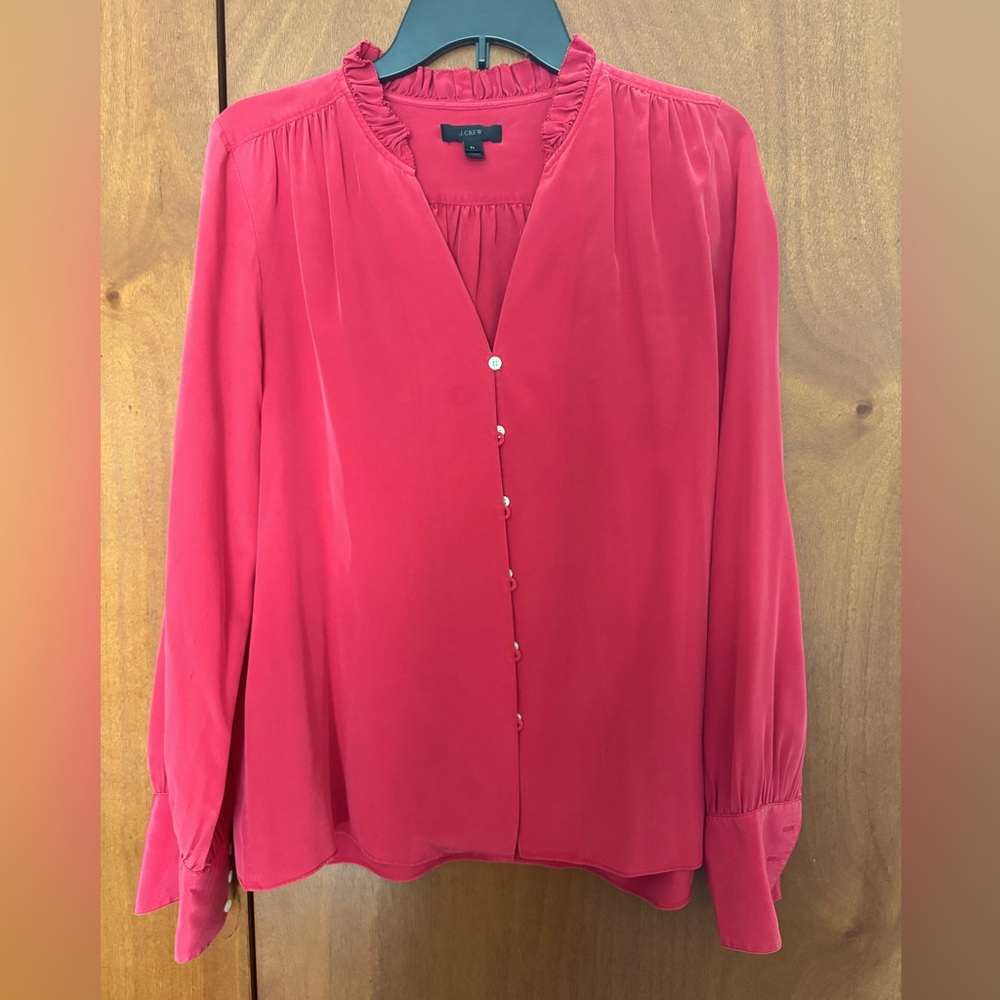 J. Crew Silk Top | Size Large Tall